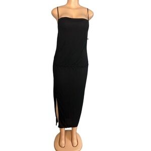 Alexander Wang Midi Black Slip Dress